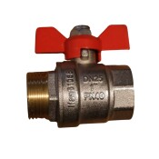Brass Ball Valve Butterfly Handle - 1