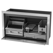 Pyro Dual Fuel Combo Braai 3CR12 Steel 1400mm (590 Gas / 750 Wood)