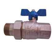 EVOL VALVE M-F STRAIGHT 1" W/UNION BLUE BUTT