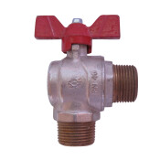 EVOL VALVE M-M ANGLE 1" RED BUTT