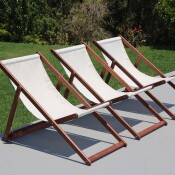 Leisure Deck Chair - Ecru Acrylic