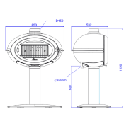 Invicta Brio on Pedastal (Direct Air Supply)