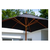 2.2m Square (8) Charcoal Classic Parasol (excludes Medium Base)