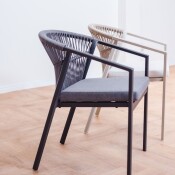 Coastal Weave Dining Chair (Anthracite)