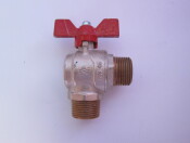 EVOL VALVE M-M ANGLE 1" RED BUTT