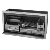 Pyro Dual Fuel Combo Braai 3CR12 Steel 1600mm (590 Gas / 950 Wood)
