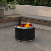 Apollo Black - Smokeless Fire Pit (Includes FREE carry bag)