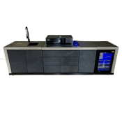 Rockbeam Travertino Romano Hi-Top Kitchen