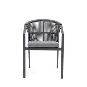 Coastal Weave Dining Chair (Anthracite)