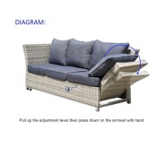 Versano Patio Lounge Set (Dark Grey)