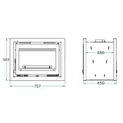 Algora DF (IT 172K) Double Sided Fireplace Fan Insert