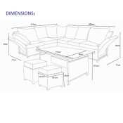 Versano Patio Lounge Set (Light)