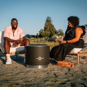 Eros Black -  Smokeless Fire Pit (Includes FREE carry bag)