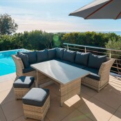 Versano Patio Lounge Set (Light)