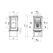 Verta Pedastal Side Glass