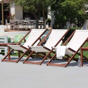 Leisure Deck Chair - Ecru Acrylic