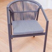 Coastal Weave Dining Chair (Anthracite)