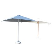 2.5m Square Ecru Aluminium Corpzone Parasol (excludes Medium Base)