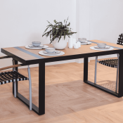 Atsi Dining Table (slate finish)