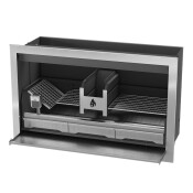 Pyro Full Wood Braai 3CR12 Steel 1200mm