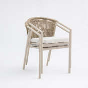 Coastal Weave Dining Chair (Beige)