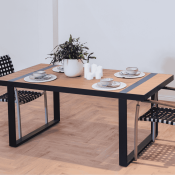 Atsi Dining Table (slate finish)