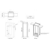 Pureview Skyline Gas Fireplace (Incl. Remote)