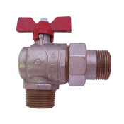 EVOL VALVE M-M ANGLE 1" W/UNION RED BUTT