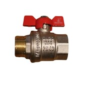 Brass Ball Valve Butterfly Handle - 3/4
