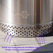 Eros Smokeless Fire Pit (Includes FREE carry bag)