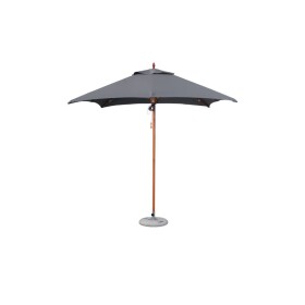 2.2m Square (8) Charcoal Classic Parasol (excludes Medium Base)
