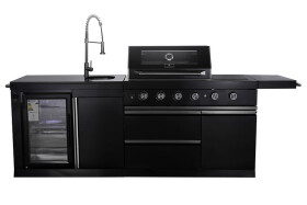 4B Satin Black Outdoor Kitchen