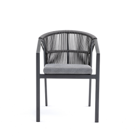 Coastal Weave Dining Chair (Anthracite)