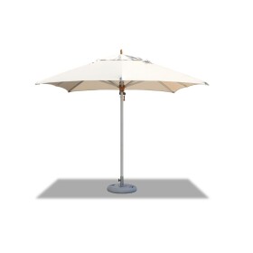 2m Square Ecru Aluminium Corpzone Parasol (excludes Small Base)