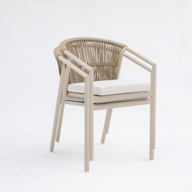 Coastal Weave Dining Chair (Beige)
