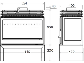 L91 LR Titan FS - Side Glass