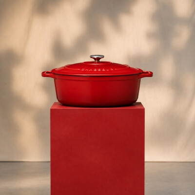 Chasseur Casserole Oval 33 - Ruby Red