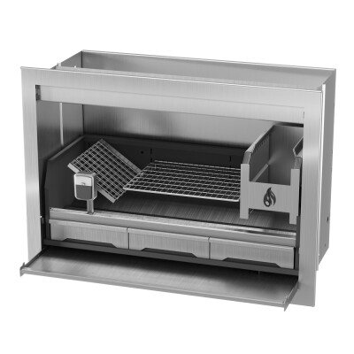 Pyro Full Wood Braai Stainless Steel 1200mm