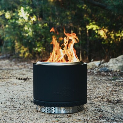 Eros Black -  Smokeless Fire Pit (Includes FREE carry bag)