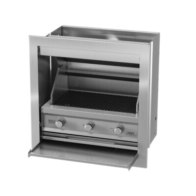 Gas Insert Braai Stainless Steel 800mm (No Cooker Dome)