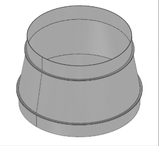 350mm 350/450 Adaptor (Mild Steel)