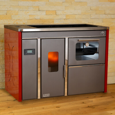 Bosphorus Pellet Cooking Hydronic Stove (Red)