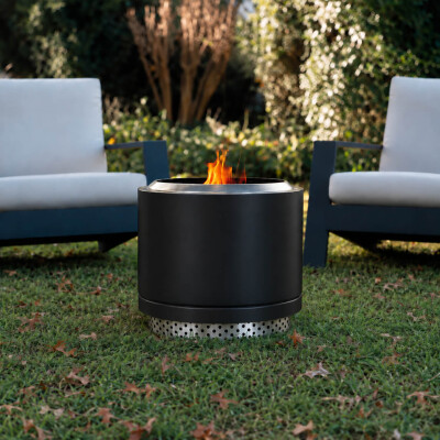 Eros Black -  Smokeless Fire Pit (Includes FREE carry bag)