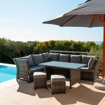 Versano Patio Lounge Set (Dark Grey)