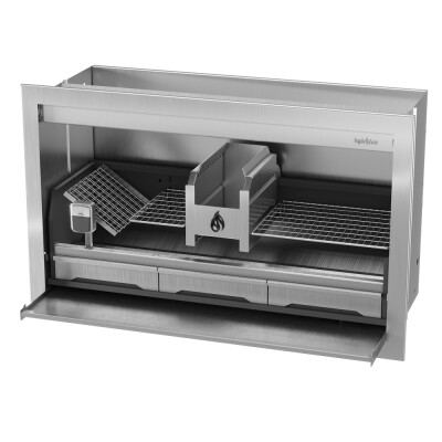 Pyro Full Wood Braai Stainless Steel 1400mm