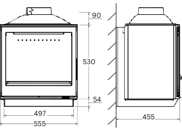 W5 Nova - Wall (Side Glass)