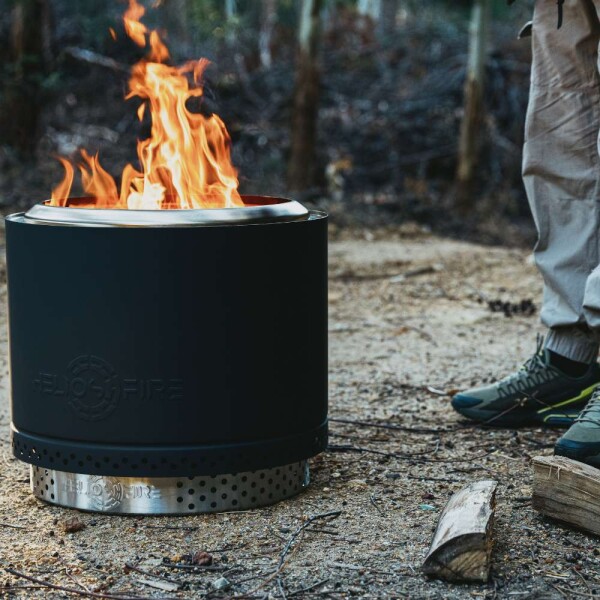Eros Black -  Smokeless Fire Pit (Includes FREE carry bag)