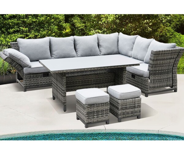 Versano Patio Lounge Set (Dark Grey)