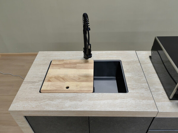 Rockbeam Travertino Romano Hi-Top Kitchen