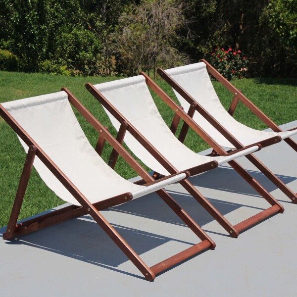 Leisure Deck Chair - Ecru Acrylic